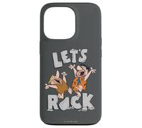 Custodia per iPhone 13 Pro The Flintstones Fred Barney Let's Rock