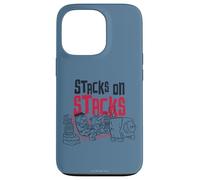 Custodia per iPhone 13 Pro The Flintstones Fred Barney Stacks on Stacks