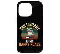 Custodia per iPhone 13 Pro The Library Is My Happy Place - Lettore vintage per bibliotecari retrò