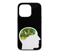 Custodia per iPhone 13 Pro The Monkey Runs the Show giocoso, si appoggia all'umorismo