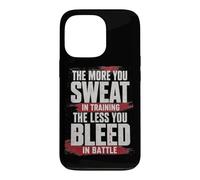 Custodia per iPhone 13 Pro The More You Sweat in Training, The Less You Bleed in Battle