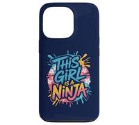 Custodia per iPhone 13 Pro This Girl Is a Ninja Funny Birthday Party Ninja Warrior Kid