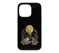 Custodia per iPhone 13 Pro Three Frogs Moon Vintage Amphibian Cottagecore Art