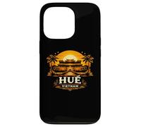 Custodia per iPhone 13 Pro Tinta Vietnam Città Imperiale Tramonto Viaggi Design