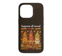 Custodia per iPhone 13 Pro Tre gnomi autunnali Zucca Patch Apple Sidro Mais Autunno