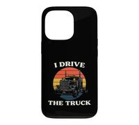 Custodia per iPhone 13 Pro Truck Driver I Drive The Truck Retro Big Rig
