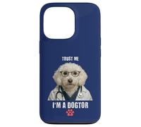 Custodia per iPhone 13 Pro Trust I'm A Dogtor Funny Maltese barboncino veterinario chirurgo