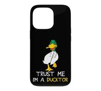 Custodia per iPhone 13 Pro Trust me I am a ducktor - Doktor