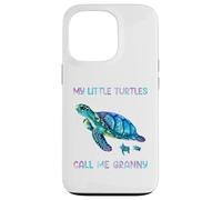 Custodia per iPhone 13 Pro Turtle Watercolor Sea Ocean My Turtles Call Me Granny