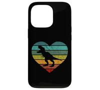 Custodia per iPhone 13 Pro Tyrannosauro Cuore Dino Bambini Dinosauro Sauro T-Rex
