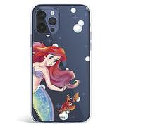 Custodia per iPhone 13 Pro Ufficiale Disney Ariel e Sebastian Bolle - La Sirenetta