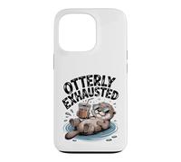 Custodia per iPhone 13 Pro Umorismo lontra esausto carino pigro stanco lontra