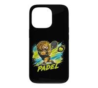 Custodia per iPhone 13 Pro Un Giocatore Di Padel Alla Moda - Un Leone Che Gioca A Padel