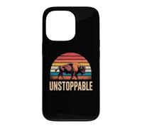 Custodia per iPhone 13 Pro Unstoppable Buffalo Bison Outdoor Vintage Graphic