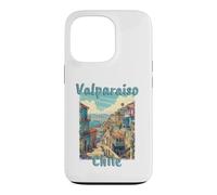Custodia per iPhone 13 Pro Valparaiso Cile Vintage Costiera Viaggio Vacanza Vacanza