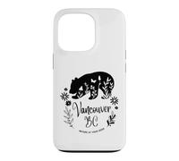 Custodia per iPhone 13 Pro Vancouver BC Bear & Flowers Nature At Your Door Design