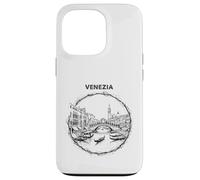 Custodia per iPhone 13 Pro Venezia Italia Schizzo Rialto Ponte Gondola Art