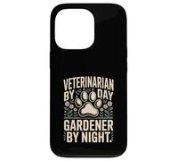 Custodia per iPhone 13 Pro Veterinario Di Giorno Giardiniere Di Notte Flore