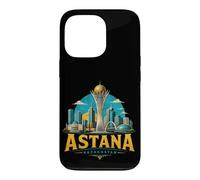 Custodia per iPhone 13 Pro Vintage Astana Kazakistan Viaggio Souvenir Landmark Gift