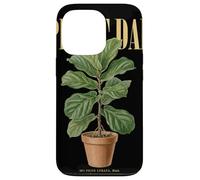 Custodia per iPhone 13 Pro Vintage Fiddle-Leaf Fig Pianta Papà Natura Flora Giardiniere