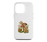 Custodia per iPhone 13 Pro Vintage Funghi Botanici Cottagecore Natura Foresta