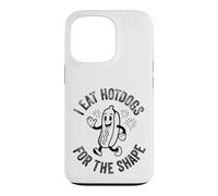 Custodia per iPhone 13 Pro Vintage mangio hot dog per la forma 4 luglio Retro Mens