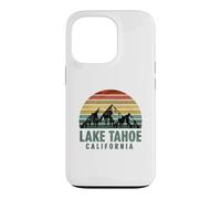 Custodia per iPhone 13 Pro Vintage Mountains Hiking Camping Lake Tahoe California