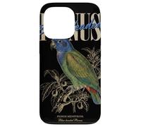 Custodia per iPhone 13 Pro Vintage pionus dalla testa blu birdwatching natura uccelli amore