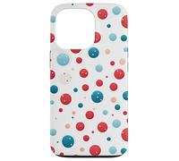 Custodia per iPhone 13 Pro Vintage Rosso Bianco Blu Polka Dot Pattern American Patriotic