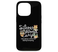 Custodia per iPhone 13 Pro Vintage Silver Wood Camp The Great Outdoor Escursioni