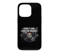 Custodia per iPhone 13 Pro Vinyl Record Collector Spin It Loud Love The Crackle