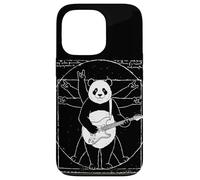Custodia per iPhone 13 Pro Vitruvian Rock Panda, Leonardo di Vinci, Arte, Musica, Divertimento