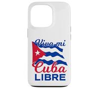Custodia per iPhone 13 Pro Viva Mi Cuba Libre Sventolando Bandiera Cubana Patriot
