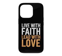Custodia per iPhone 13 Pro Vivi con fede Conduci Con Amore Speranza Ispirazione Cristiana