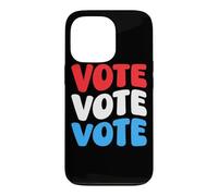 Custodia per iPhone 13 Pro Vota Vota Voto Voto Consapevolezza Diritti degli elettori Retro Groovy