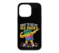 Custodia per iPhone 13 Pro Want To See MY Six Pack Funny Blocks Bricks Master Builder