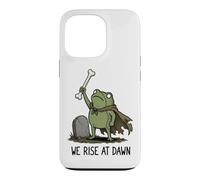 Custodia per iPhone 13 Pro We Rise At Dawn Season Spooky Frog Meme Zombie Halloween