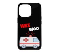 Custodia per iPhone 13 Pro Wee Woo Funny Ambulance EMR EMS Paramedic First Responder
