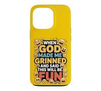 Custodia per iPhone 13 Pro When God Made Me Grinned This Will Be Fun Christian