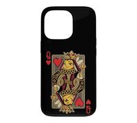 Custodia per iPhone 13 Pro Whimsical Queen Bee - Carte da gioco a forma di cuore