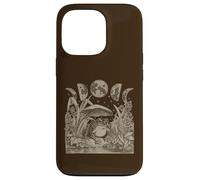 Custodia per iPhone 13 Pro Whimsy Goth Fairycore Witchy Frog Mushroom Moon Vintage
