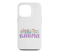 Custodia per iPhone 13 Pro Wildflower Floral KARMA Nome Festa della mamma Donne