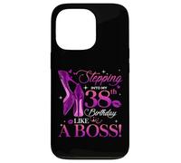Custodia per iPhone 13 Pro Women's Stepping Into My 38th Birthday Queen 38 Years Old
