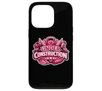 Custodia per iPhone 13 Pro Womens Under Construction Gym Workout Excercise Girl Citazione