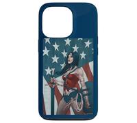 Custodia per iPhone 13 Pro Wonder Woman American Flag