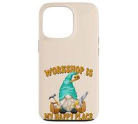Custodia per iPhone 13 Pro Woodworker Funny Saying Woodworking Gnome For Carpenters
