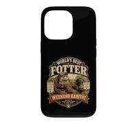 Custodia per iPhone 13 Pro Worlds Best Fotter Funny Lontra Backyard Dad Weekend Habitat