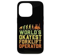 Custodia per iPhone 13 Pro World's Okayest Certified Forklift Operator Evolution
