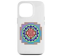 Custodia per iPhone 13 Pro Yantra Meditazione Design Simbolo Tradizione Indù