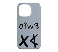 Custodia per iPhone 13 Pro Yeshua Aleph Tav Gesù Primo Ultimo in Ebraico Paleo (nero)